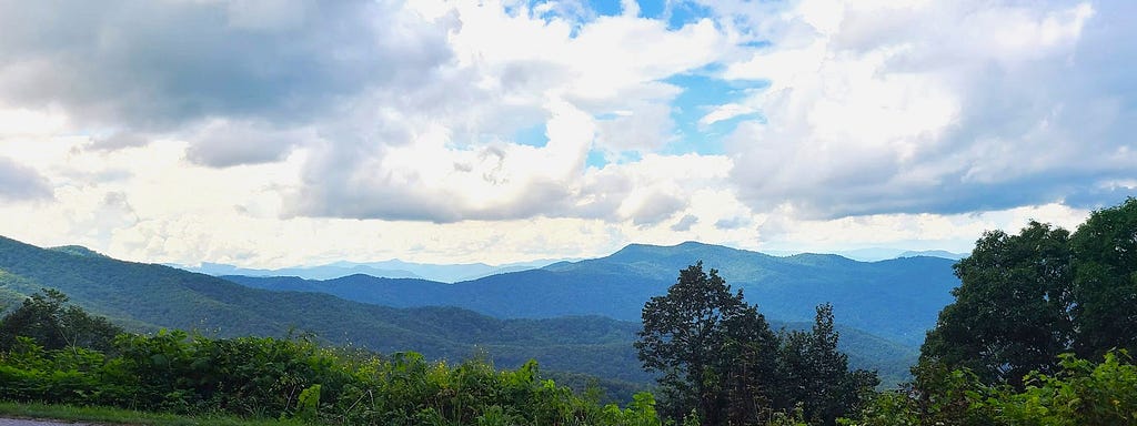 View atop the Hominy Valley outside of Asheville. Photo by Asheville man, Joseph Miles Blanchard