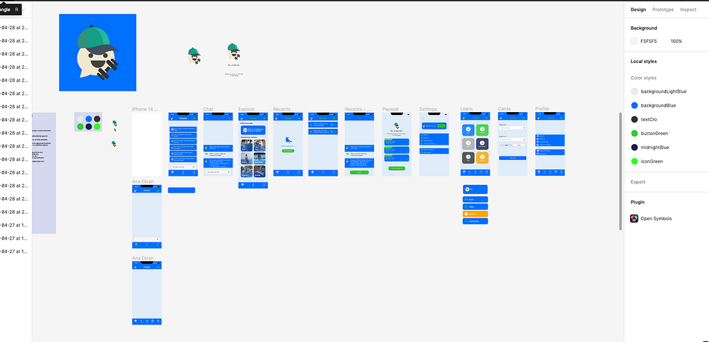 Designin app with Figma