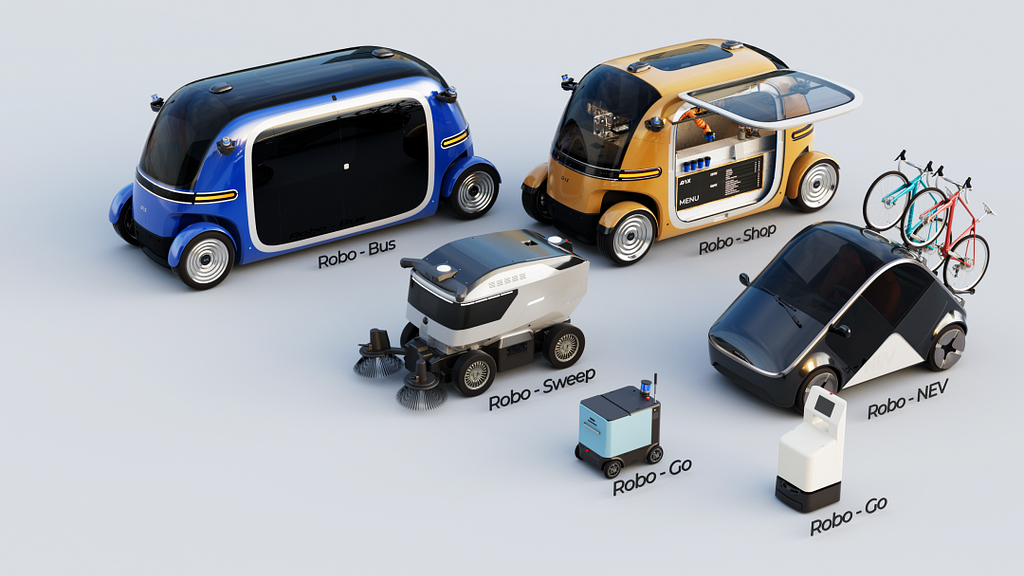 Picture of PIX’s product matrix on Urban Robotics and Smart Mobility