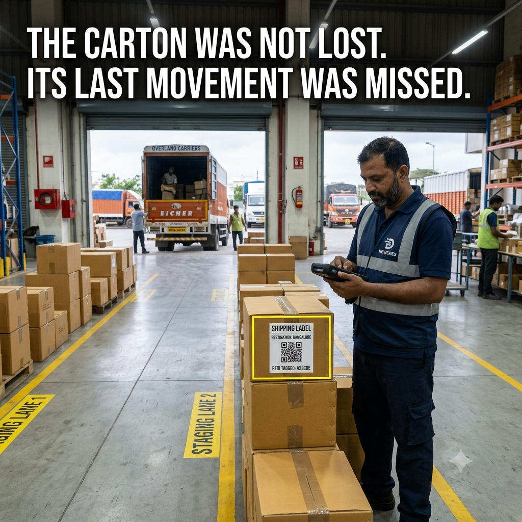 The Carton Was Not Lost. Its Last Movement Was.