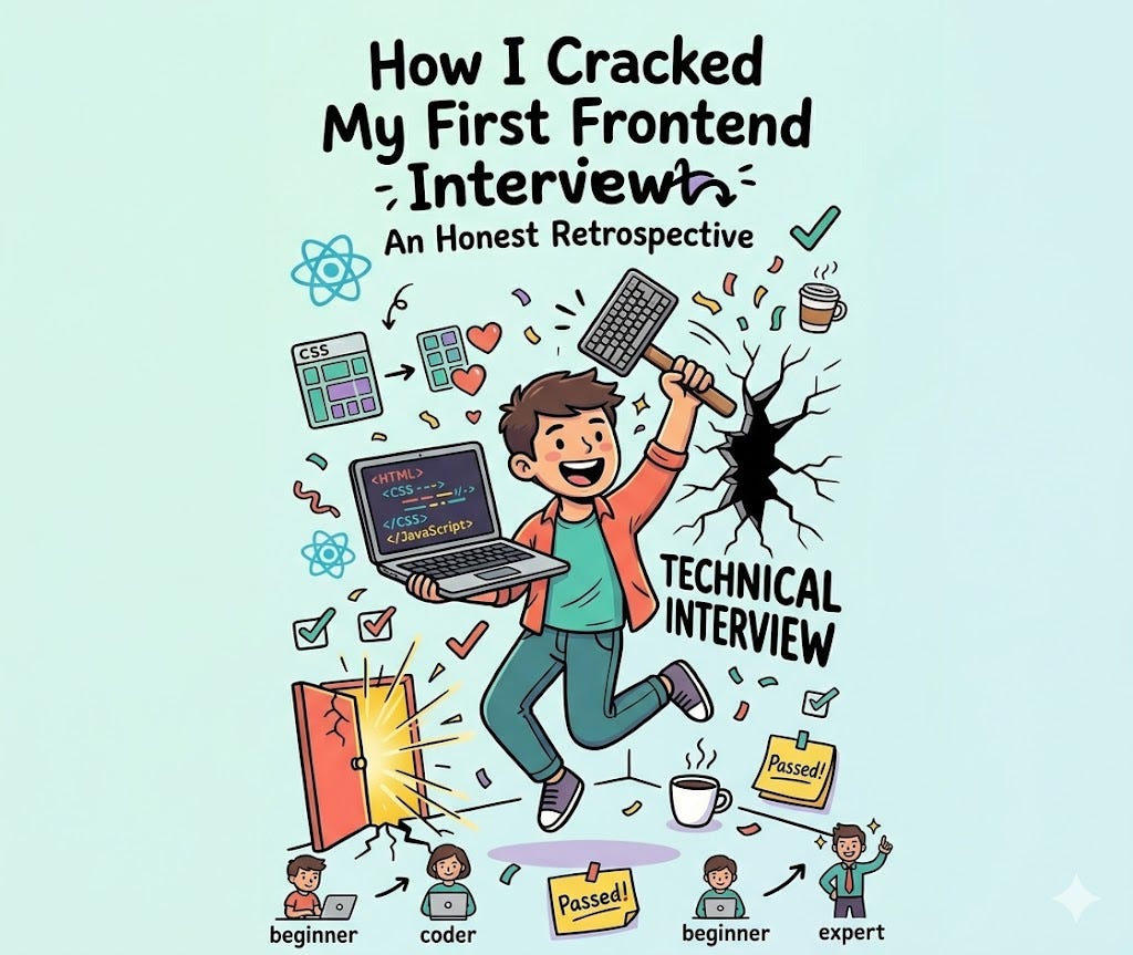 How I cracked my first front-end interview: a honest retrospective