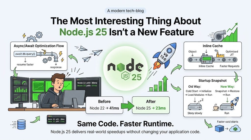 The Most Interesting Thing About Node.js 25 Isn’t a New Feature