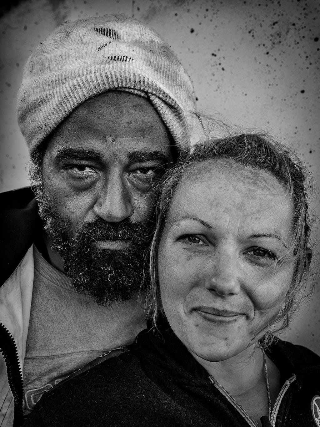 Amelia Mustain, 34 and Patrick Riley, 42. They have been together for about 5 years living in an RV currently parked on Selby Street near Evans. Photo and interview: Robert Gumpert 16 June 2024
