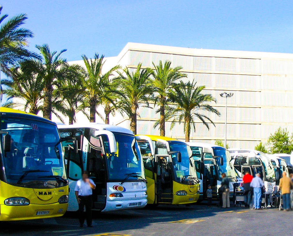 bus station near the airport
