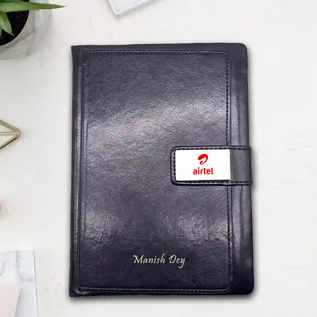Elegant Customized Black Corporate Diary