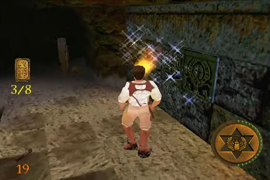 Screenshot of gameplay footage from The Mummy (2000)