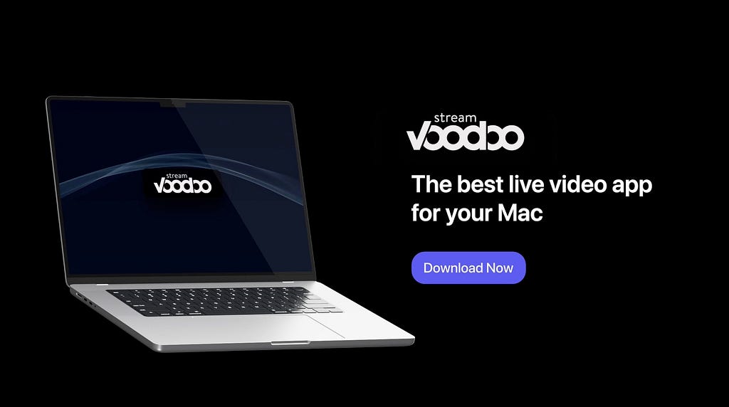 StreamVoodoo, the best live video app for Mac.