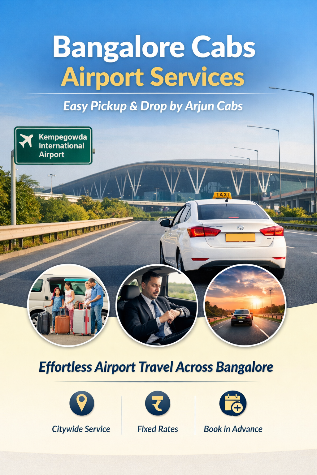 Bangalore Cabs Airport Services for Easy Pickup and Drop