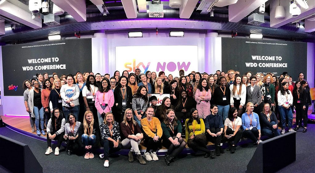 Attendees at Women Driven Development Conference 2020, Sky HQ, London