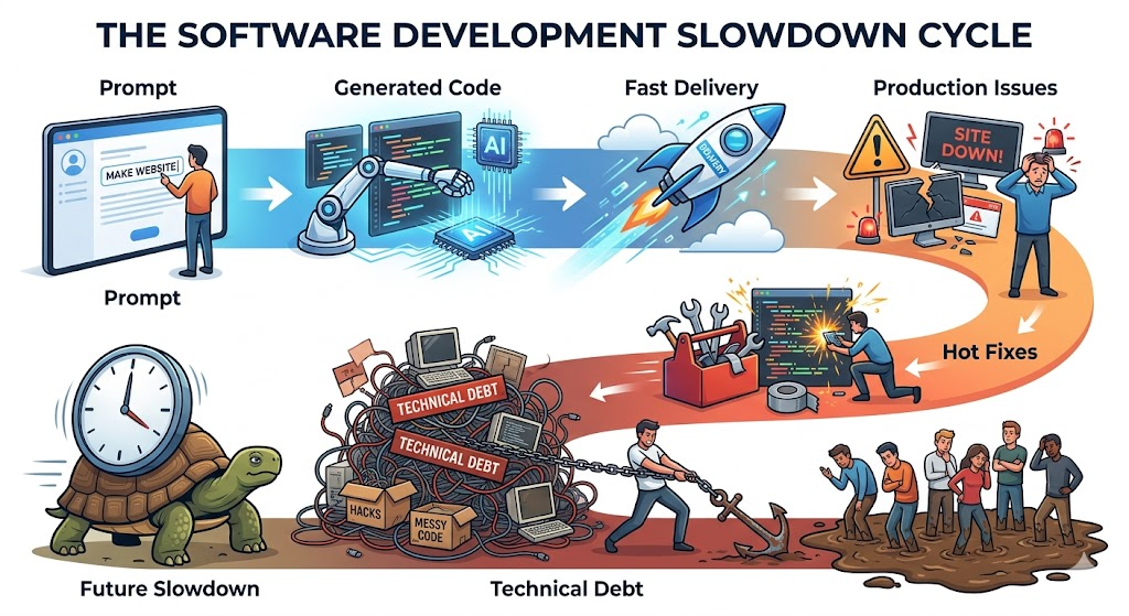 The Hidden Cost of Vibe Coding: How AI-Assisted Development Is Quietly Bankrupting Organizations ?