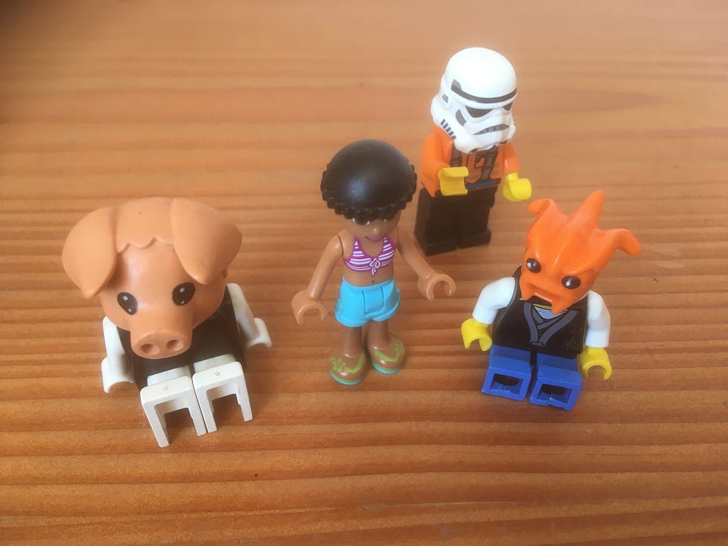 Branded Lego puppets