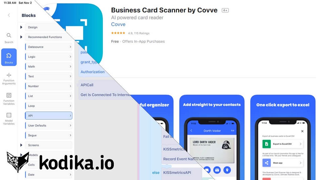 idea to mvp covve card scanner