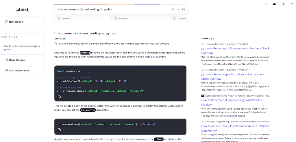 Phind The Best AI Search Engine For Developers LaptrinhX
