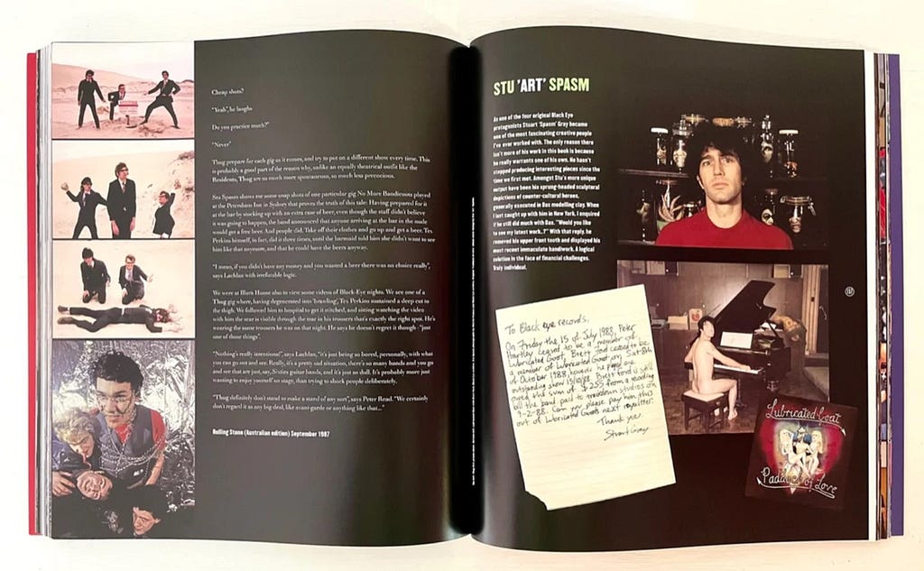 Neither monograph nor memoir, ‘Snaps, Crack & Pop!’ is something in between. Utilising the rock posters of Skull Printworks and graphics of Red Eye and Black Eye Records, the book documents the unusual career path of designer and reluctant record executive, John Foy. It’s a personal journal that traverses his experiences inthe original 70’s Punk era, legendary record stores, trading 60’s psychedelic posters, as well as more recent exploits.