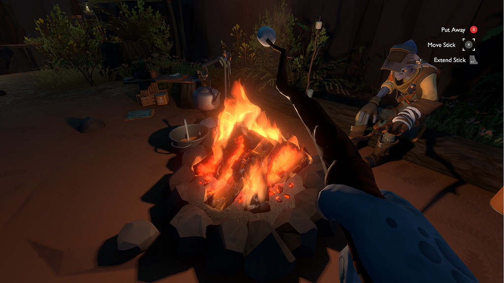 roasting marshmallows in outer wilds