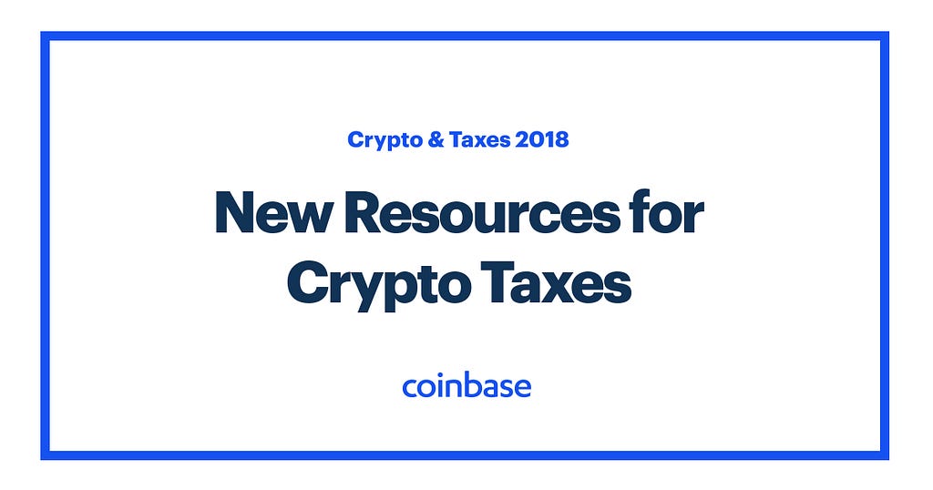 New resources for crypto taxes
