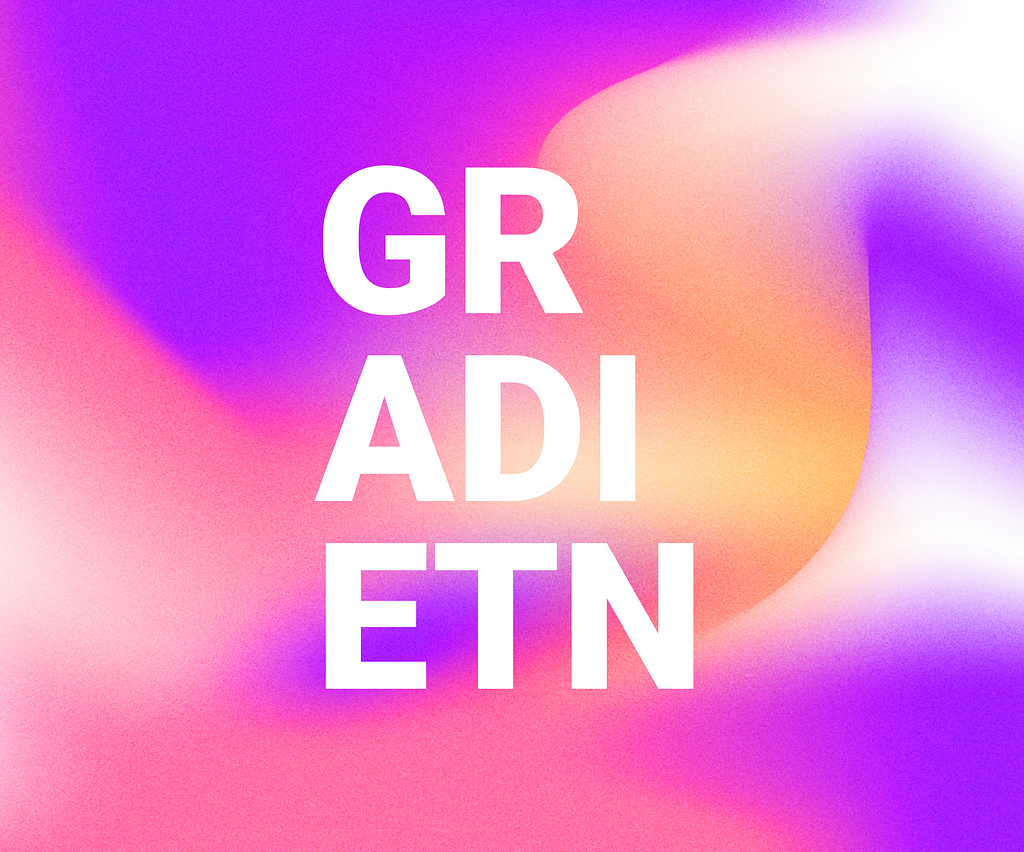 Main image with gradient and text “gradient”