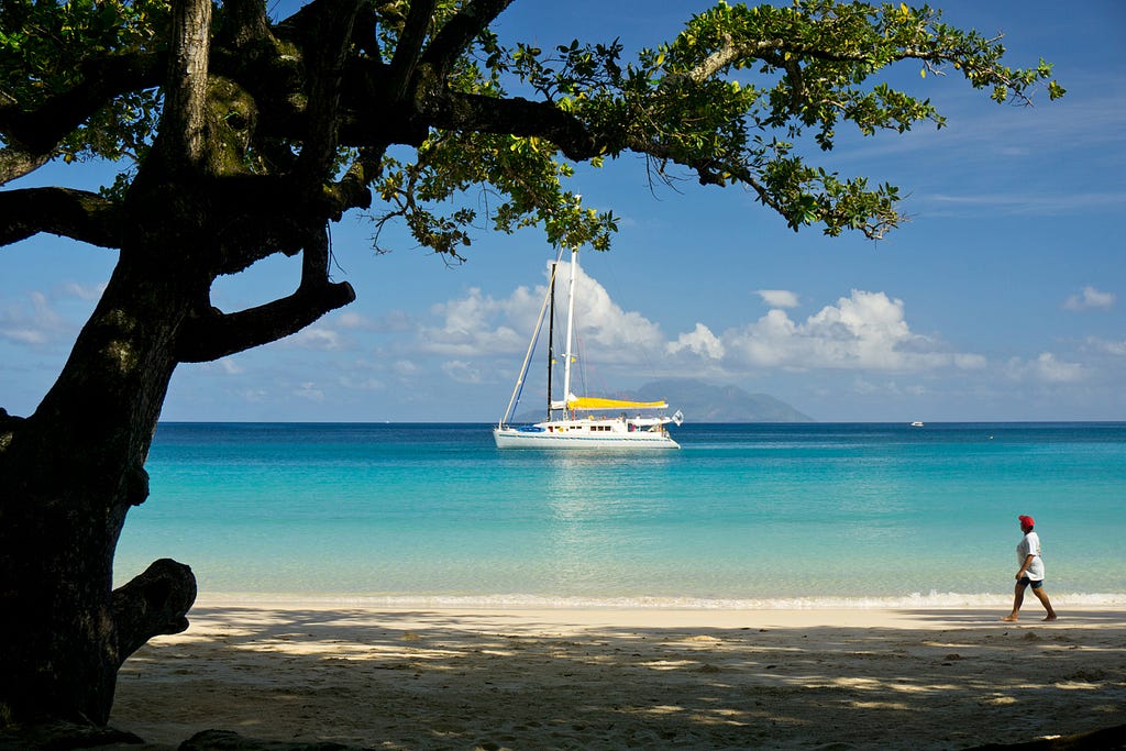 Beau Vallon Beach, Mahé, Seychelles. © April Orcutt