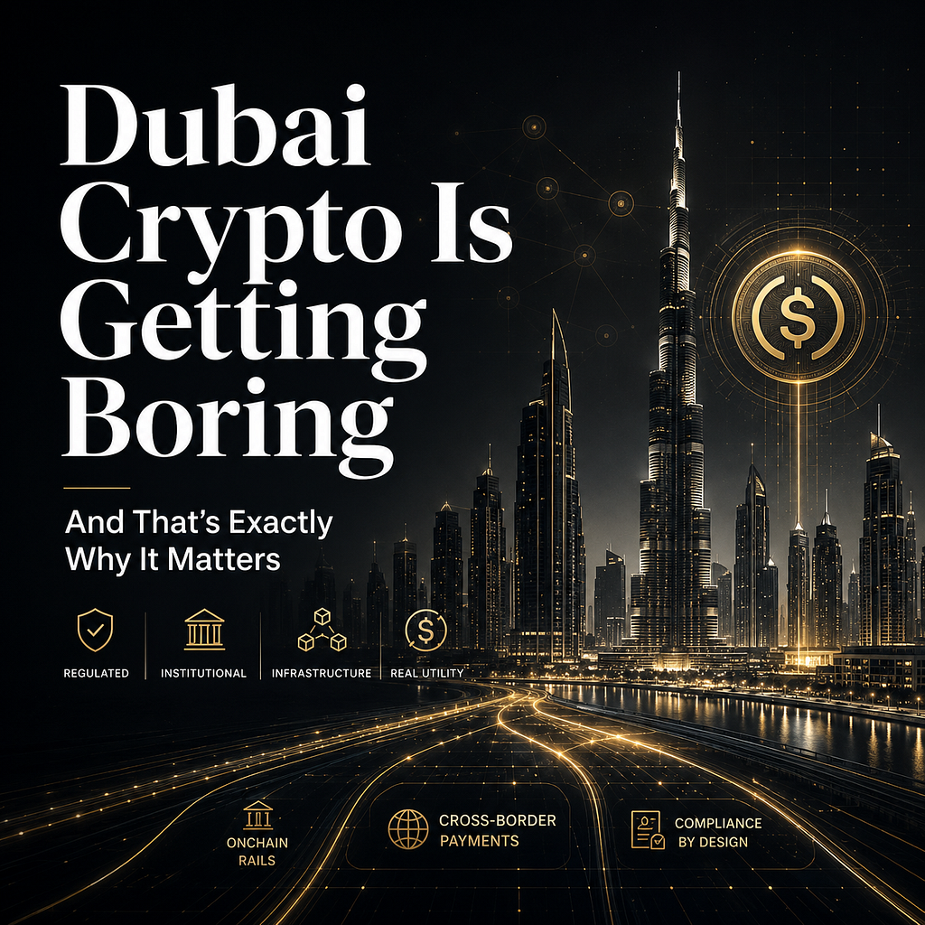 Dubai Crypto Is Getting Boring — And That’s Exactly Why It Matters