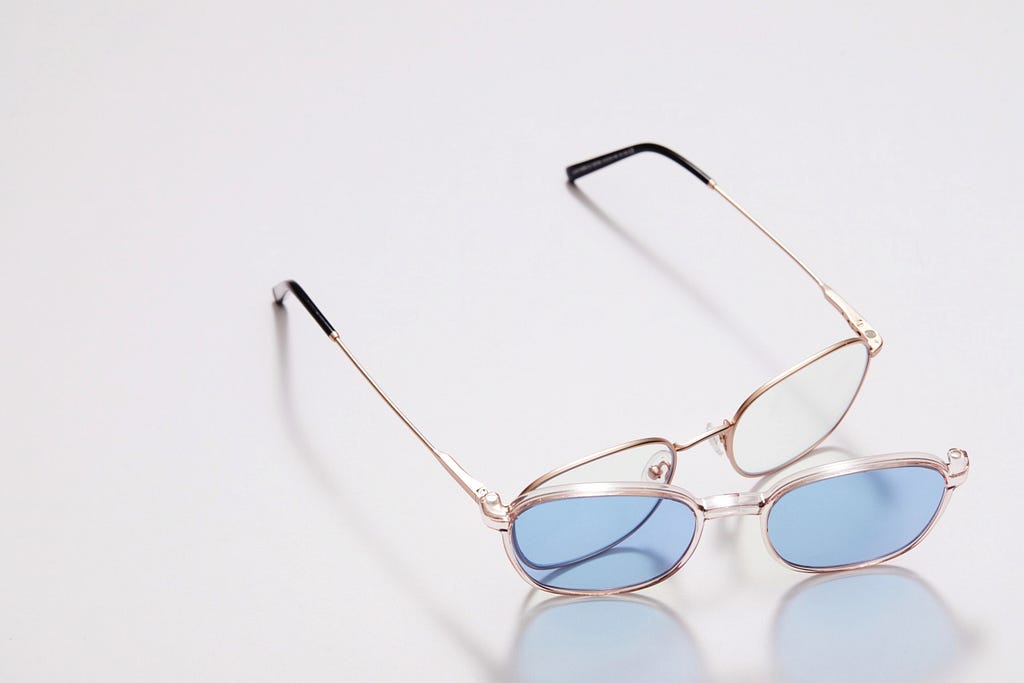 Gold Full Rim Round Eyeglasses