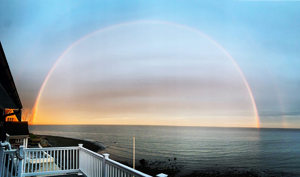 Double Rainbow over the Connecticut Sound