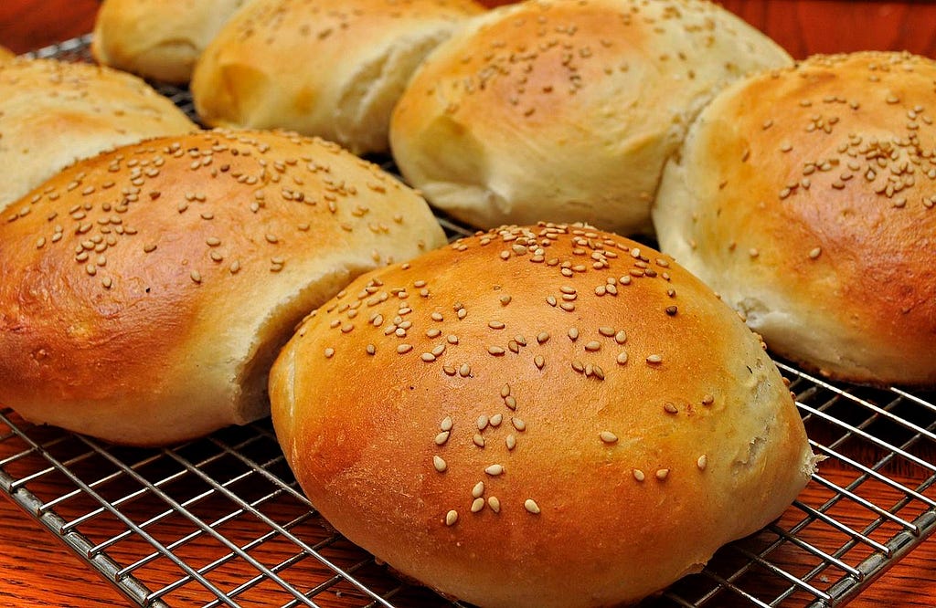 photo of hamburger buns