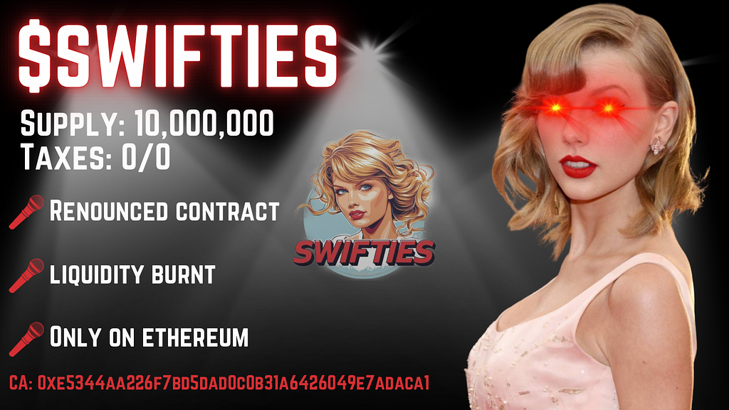 $SWIFTIES (Taylor Swift Coin) on Ethereum