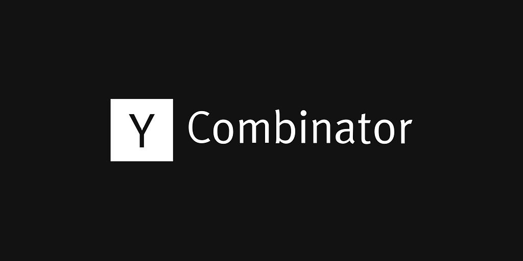 White on black banner graphic with the Y Combinator logo in white.