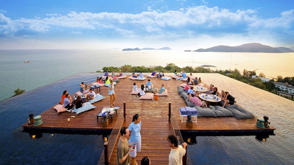 A floating patio in Phuket