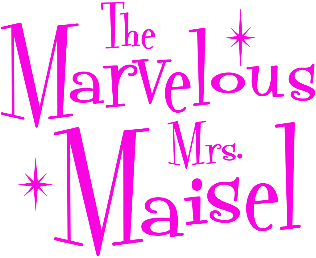 The logo for the Amazon’s Prime Video Show “The Marvelous Mrs. Maisel” with the show’s title written on it