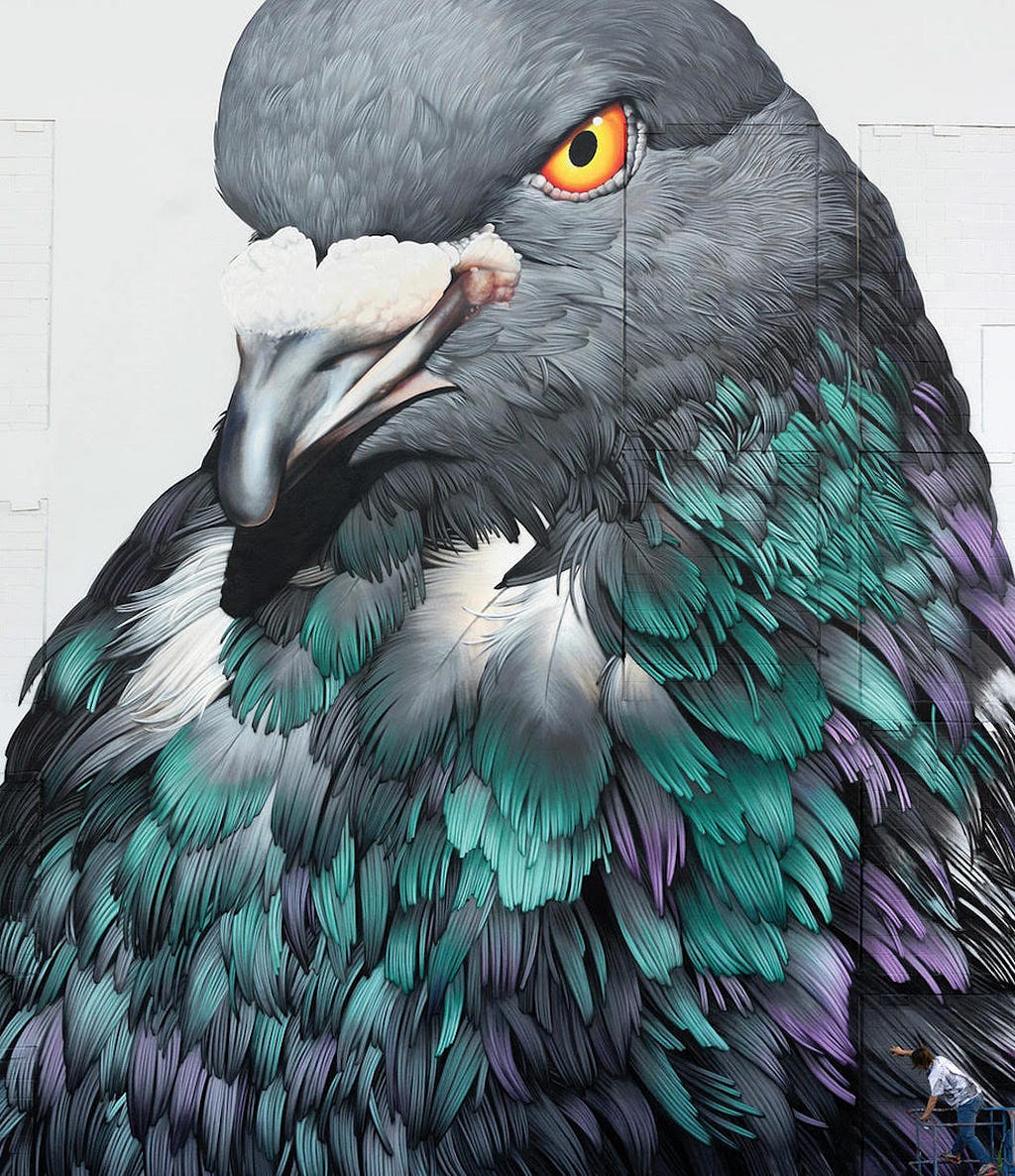 Photo of street art by artist Adele Renault.