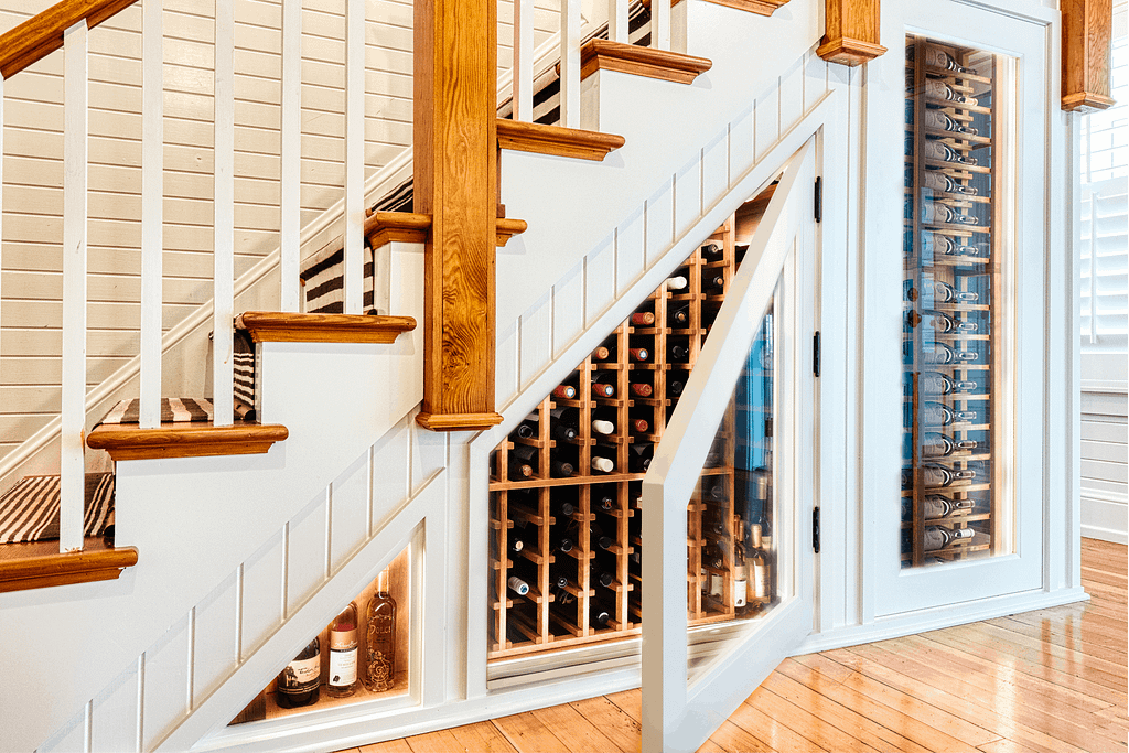 Short on space, but not on wine? The under stair wine cellar is for you.