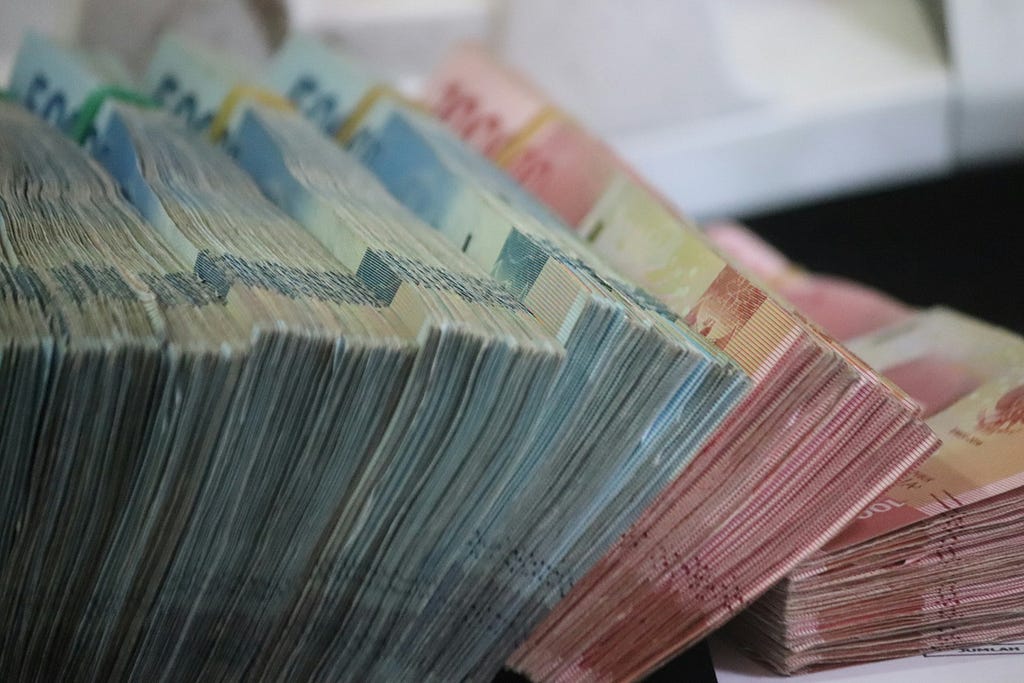 Stacks of money