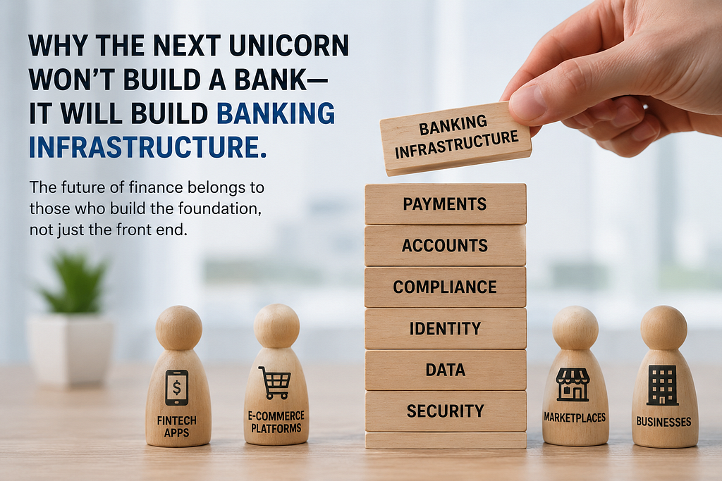 Why the Next Unicorn Won’t Build a Bank It Will Build Banking Infrastructure