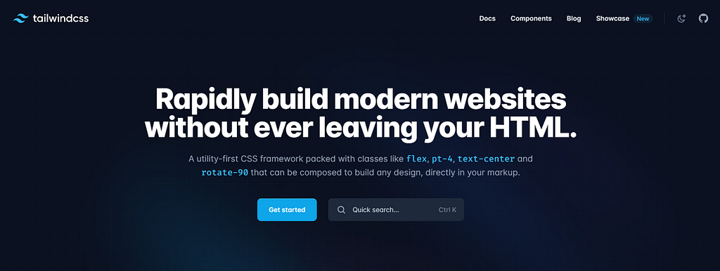 Rapidly build modern websites without ever leaving your HTML.