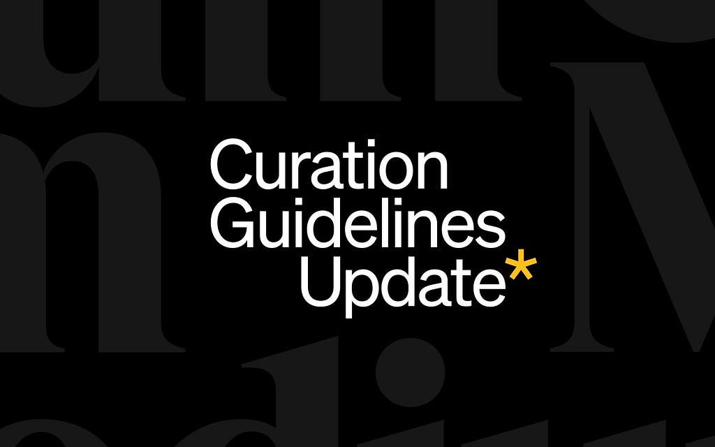 Text: Curation Guidelines Update