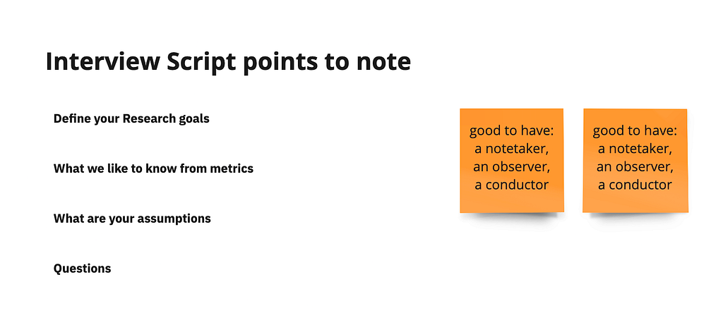 Guide to create the interview script