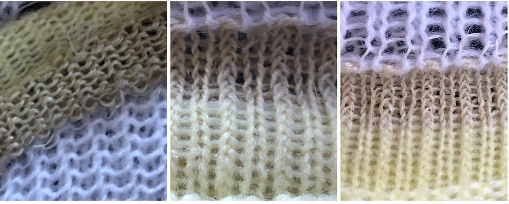 5.9. Muka textile — tight weave.