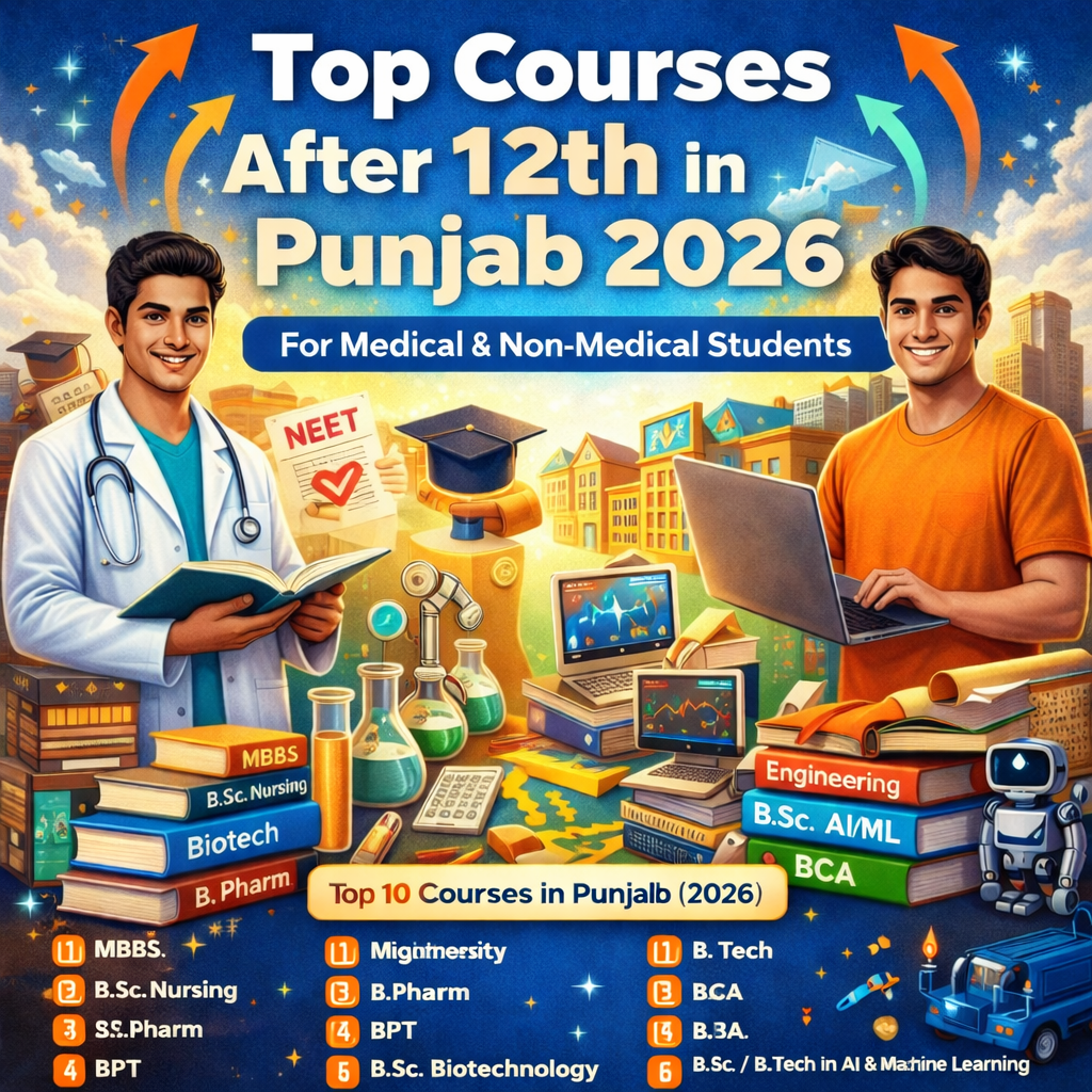 Top Courses After 12th in Punjab 2026 — For Medical & Non-Medical Students