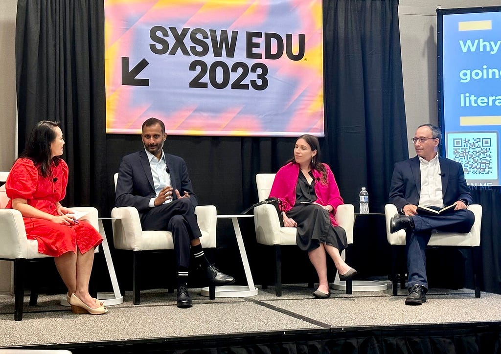 Panel discussion at SXSW Edu for “Why are Dollars Going to Data Literacy?”