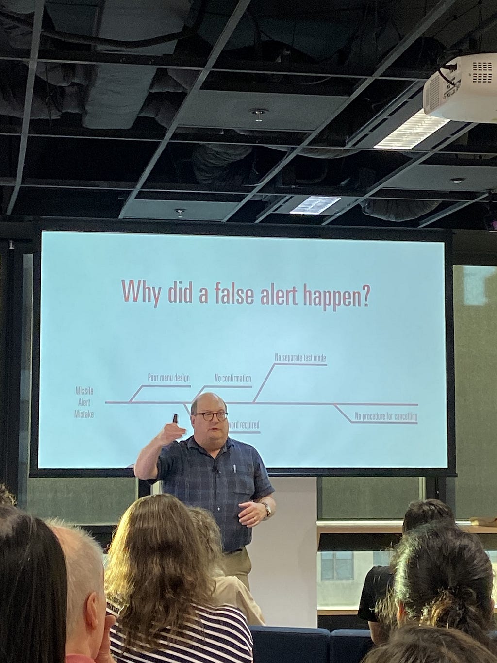 Image of Jared Spool explaining Fishbone analysis