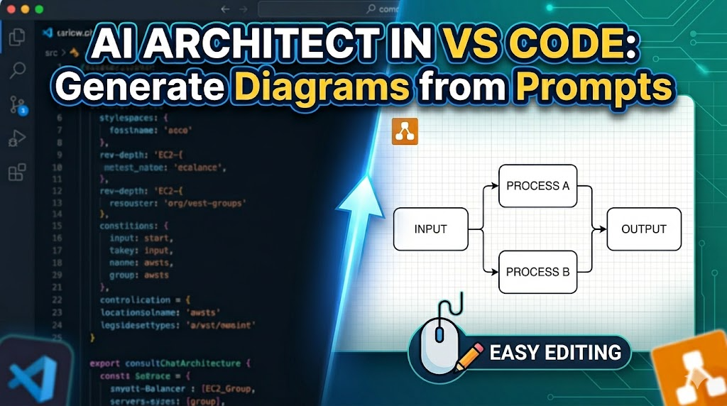 AI-Generated Architecture Diagrams in VS Code Using Draw.io MCP