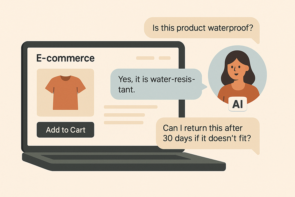 Natural language product conversations powered by AI