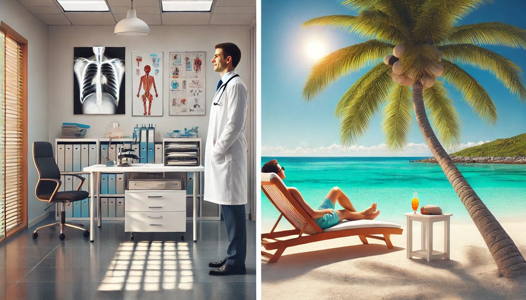 Doctor on vacation