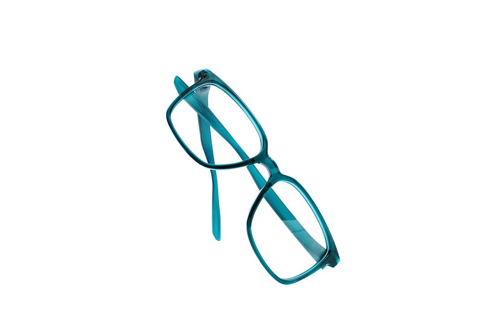 Green Full Rim Rectangle Eyeglasses