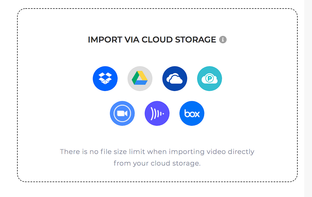 live stream — cloud storage integration.