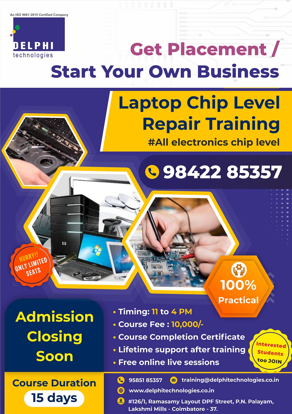 Motherboard chip level service in Coimbatore