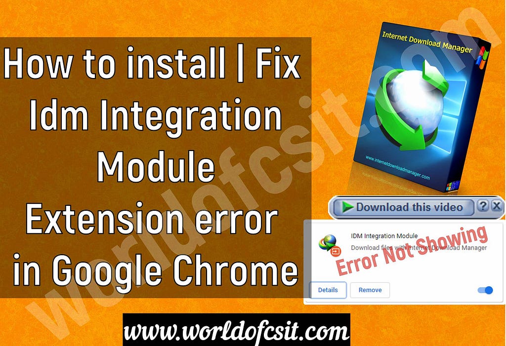 How to Fix Idm Extension