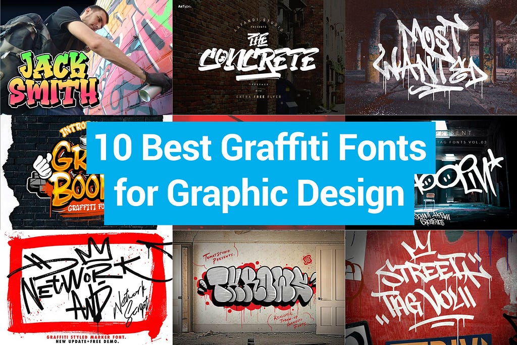 Top 10 Graffiti Fonts for Graphic Designers