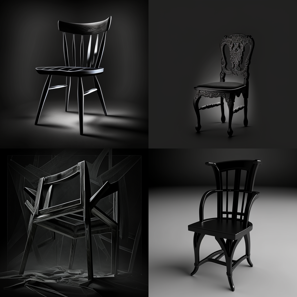 chairs, black